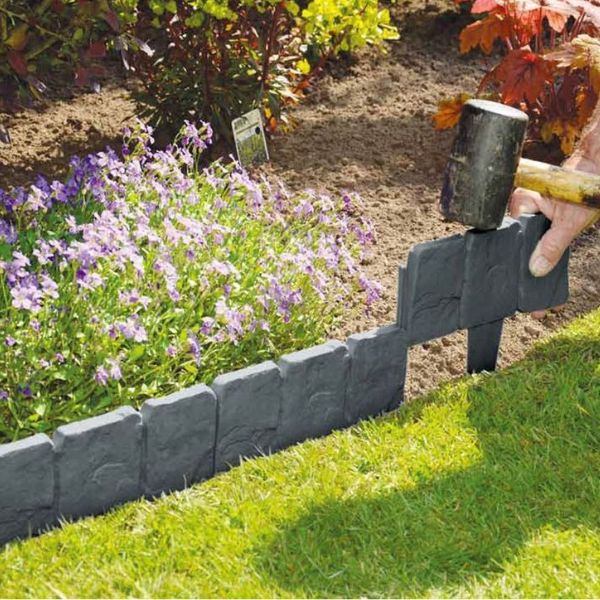 💚Imitatie stenen tuinafscheiding🧩🧱