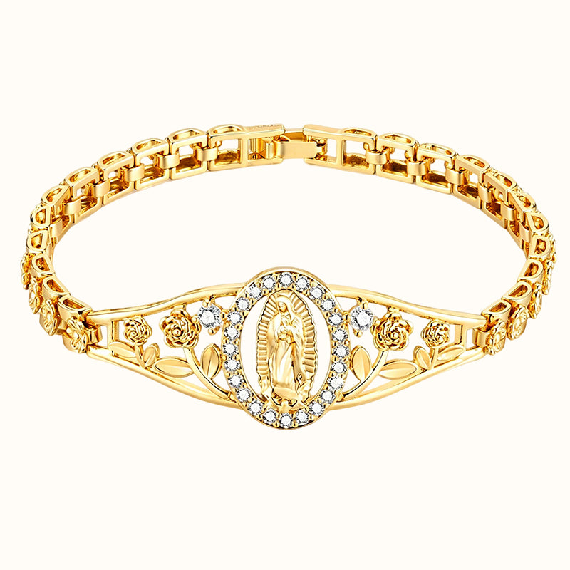 ✨ Gouden geometrische armband met opengewerkte detail. 💎💫