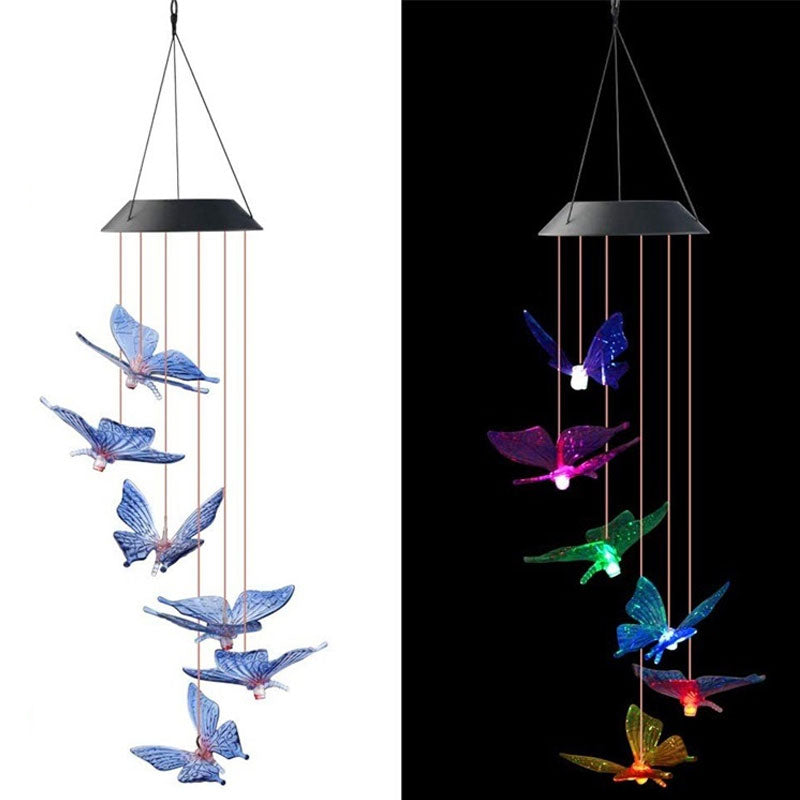 Windgong Met Kolibrie-motief Op Zonne-energie✨🐦