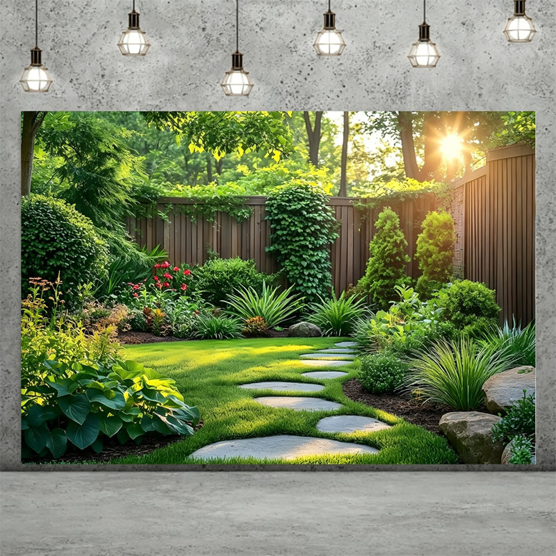 🌲🌸 Verander je achtertuin in een betoverend bos – één spandoek, eindeloze schoonheid! ✨