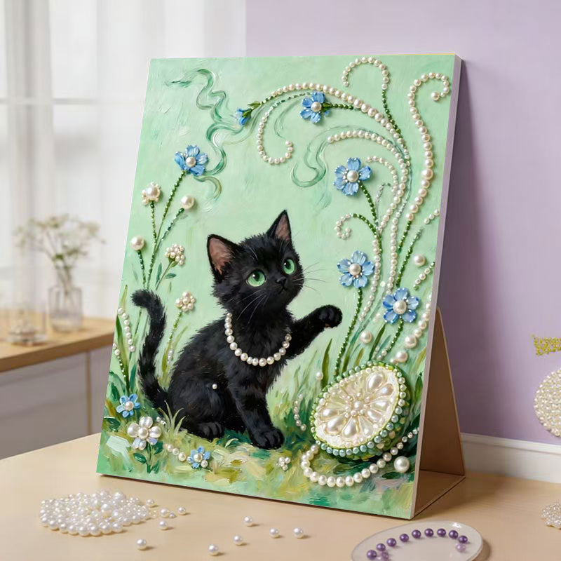 ✨🎨Scherm uit, creativiteit aan: maak je eigen glinsterende meesterwerk! 🎨 DIY Parelkunstpakket