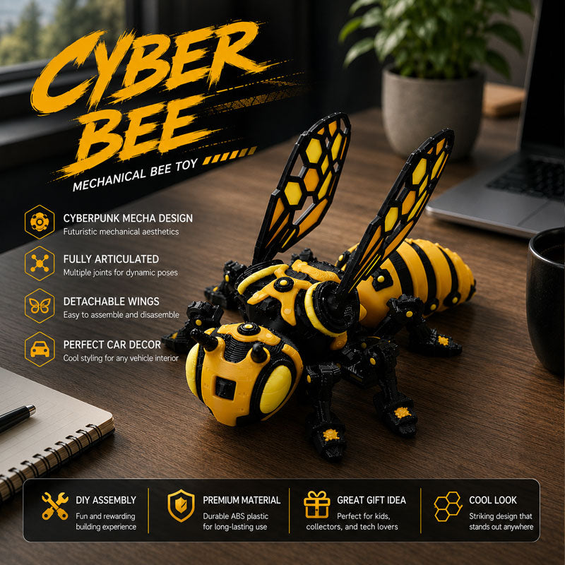 🐝 Een bij die nooit moe wordt – dit mechanische figuurtje brengt een vleugje speelsheid in je werkruimte! 🛠️