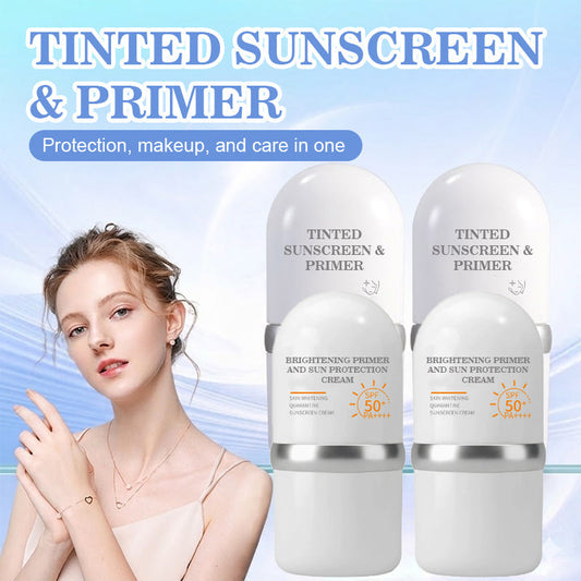 🌞 Multifunctionele make-up primer – verheldert de huidskleur ☀️ en biedt een stralende zonbescherming 💖