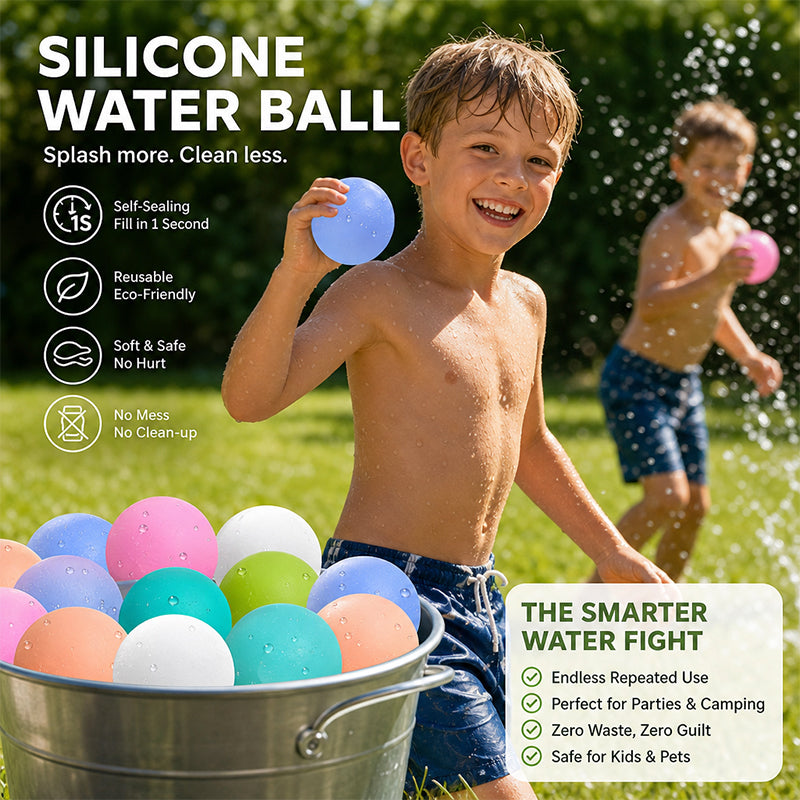 💦Dompelen, gooien, herhalen🎈 Herbruikbare zelfsluitende waterballonnen