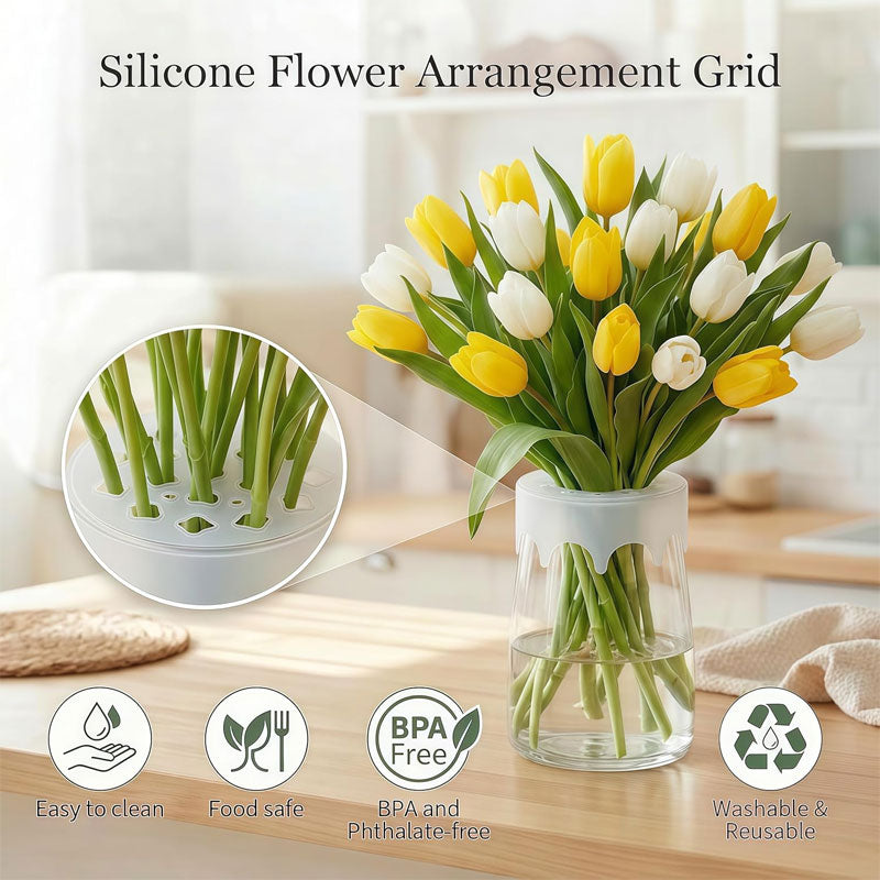 🎁💐Koop 1 en krijg 2 gratis🌼Laat je bloemen er prachtig en elegant uitzien --Siliconen bloemenhouder voor boeketten✨