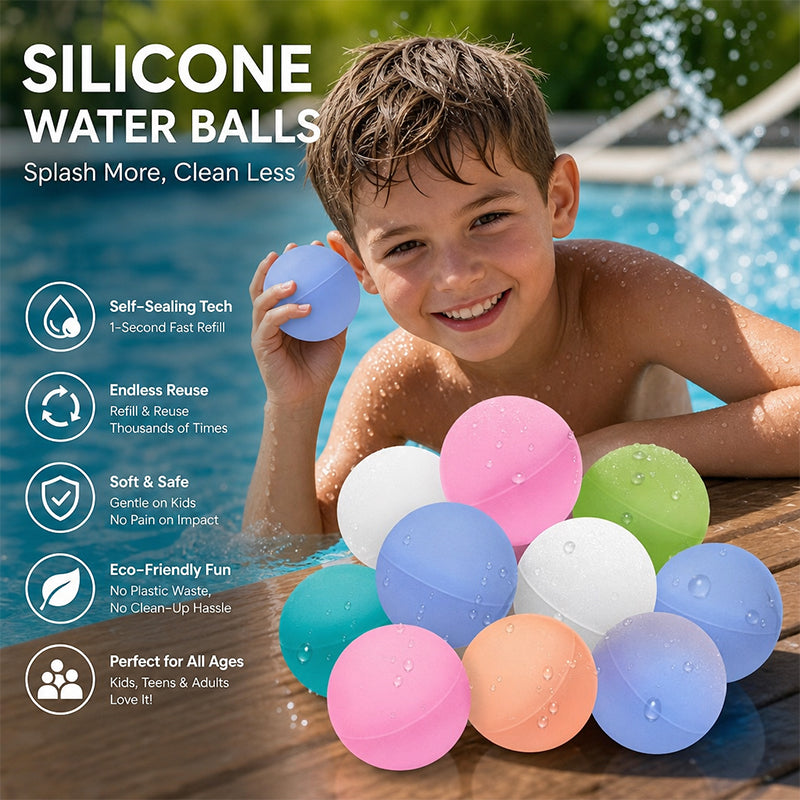 💦Dompelen, gooien, herhalen🎈 Herbruikbare zelfsluitende waterballonnen