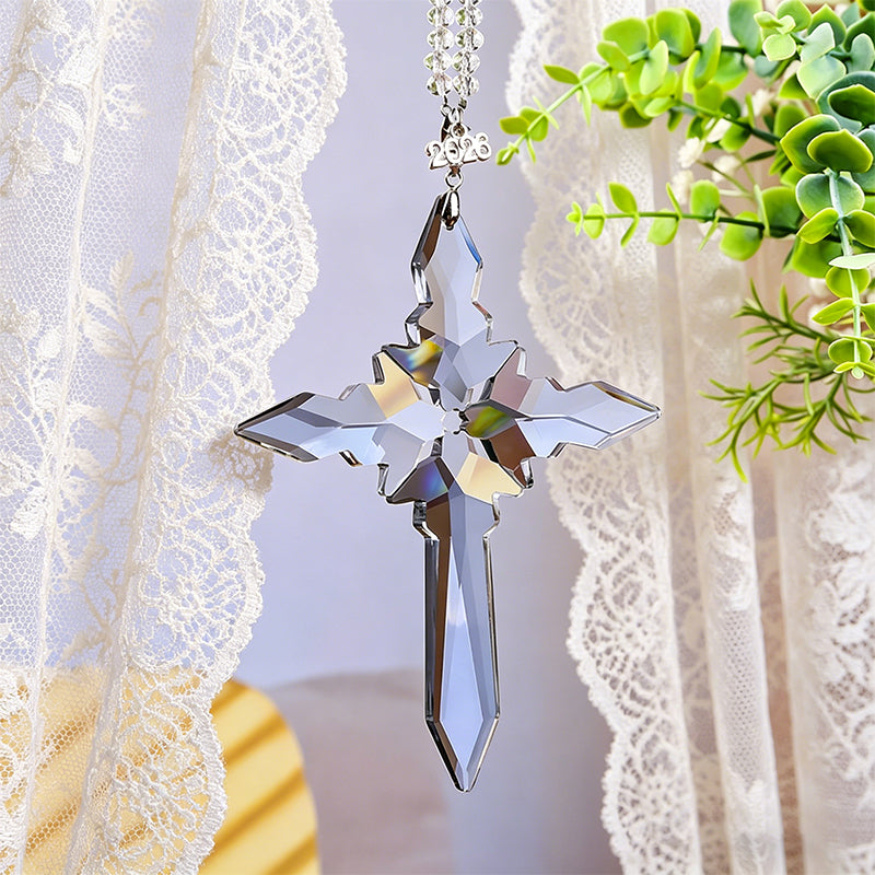 ✨ Kristallen kruis-hangornament