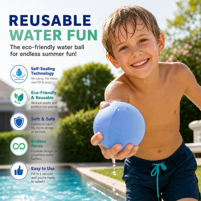 💦Dompelen, gooien, herhalen🎈 Herbruikbare zelfsluitende waterballonnen