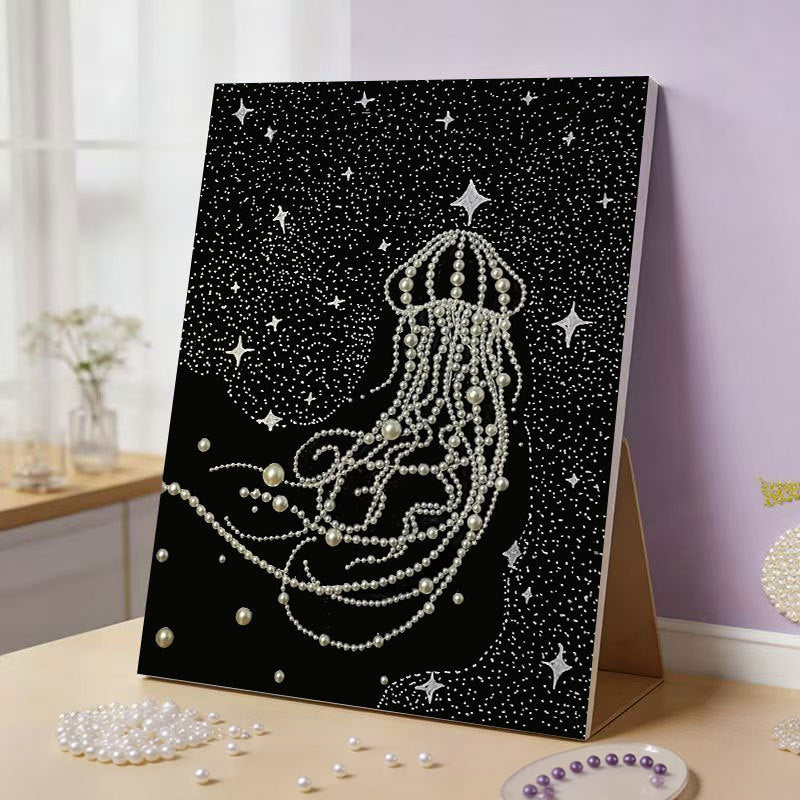 ✨🎨Scherm uit, creativiteit aan: maak je eigen glinsterende meesterwerk! 🎨 DIY Parelkunstpakket
