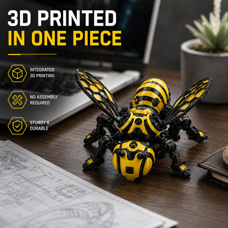 🐝 Een bij die nooit moe wordt – dit mechanische figuurtje brengt een vleugje speelsheid in je werkruimte! 🛠️