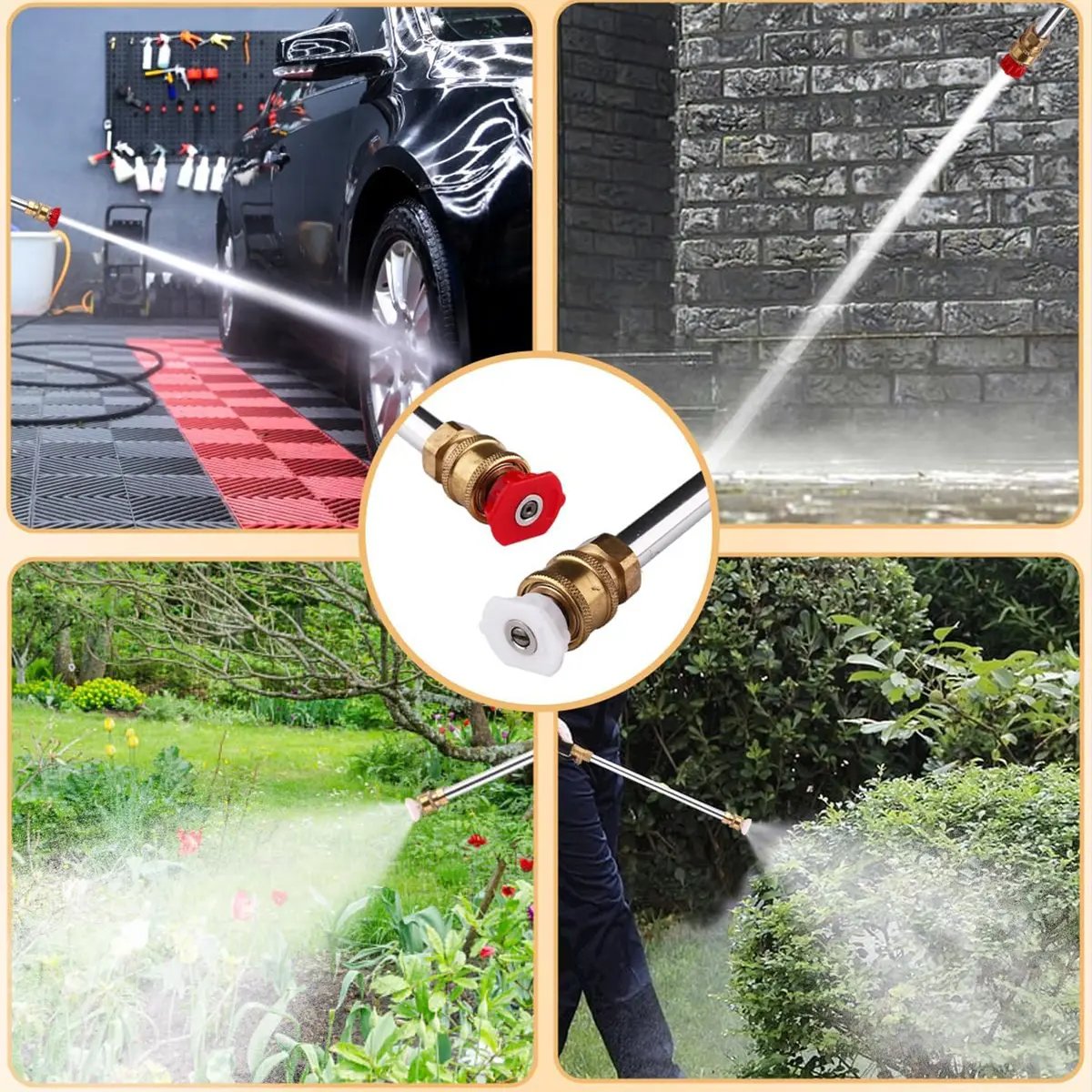 ✨High-pressure Cleaner With Jet Nozzle For Garden Hose ⚡💦