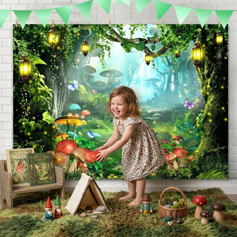 🌲🌸 Verander je achtertuin in een betoverend bos – één spandoek, eindeloze schoonheid! ✨