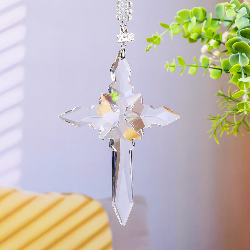 ✨ Kristallen kruis-hangornament