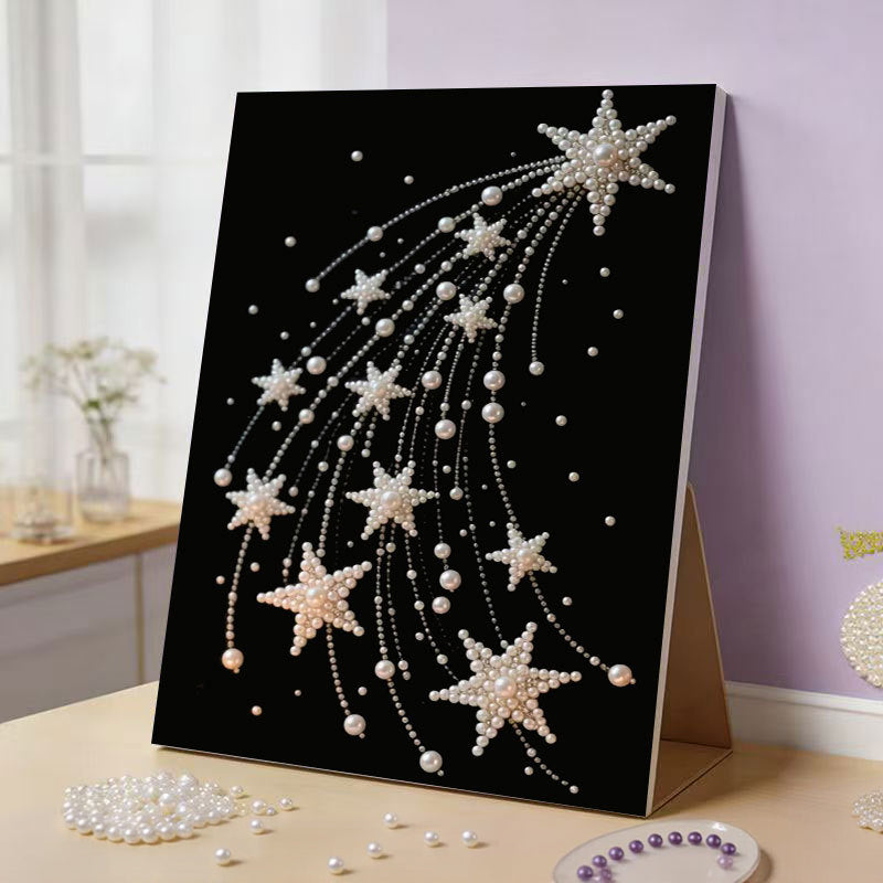 ✨🎨Scherm uit, creativiteit aan: maak je eigen glinsterende meesterwerk! 🎨 DIY Parelkunstpakket