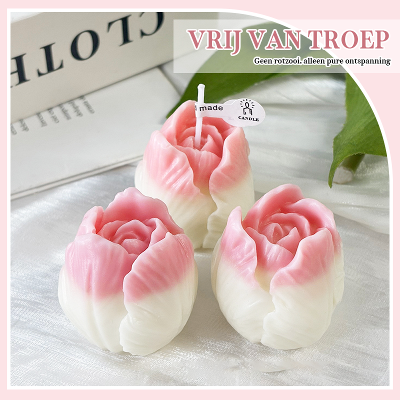 Onze kaarsen met tulpengeur geven je kamer een vrolijke en levendige uitstraling! 🌷🔥
