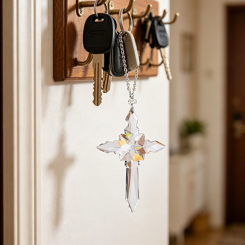 ✨ Kristallen kruis-hangornament