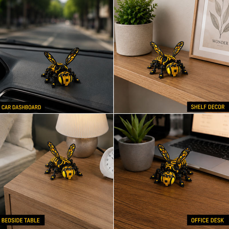🐝 Een bij die nooit moe wordt – dit mechanische figuurtje brengt een vleugje speelsheid in je werkruimte! 🛠️