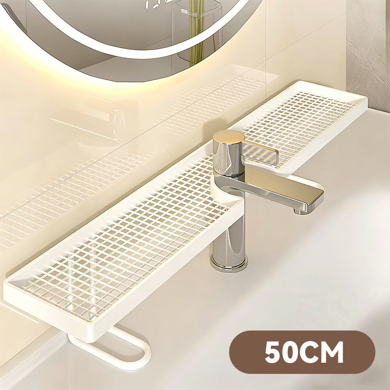 🚿Orde en elegantie op je wastafel✨Multifunctionele metalen opbergbak voor de badkamer