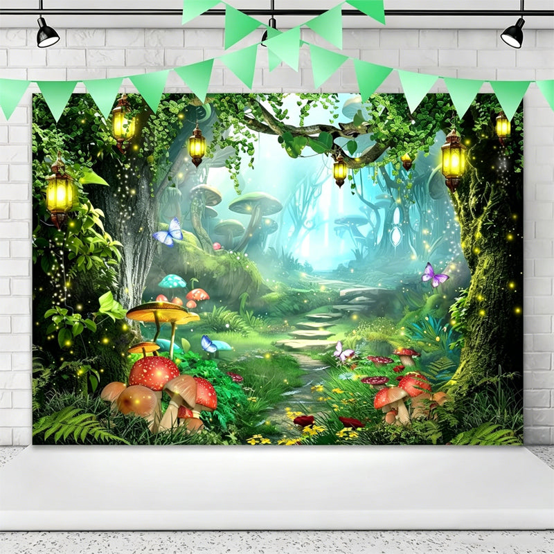 🌲🌸 Verander je achtertuin in een betoverend bos – één spandoek, eindeloze schoonheid! ✨