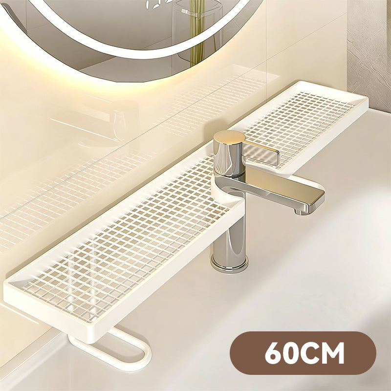 🚿Orde en elegantie op je wastafel✨Multifunctionele metalen opbergbak voor de badkamer