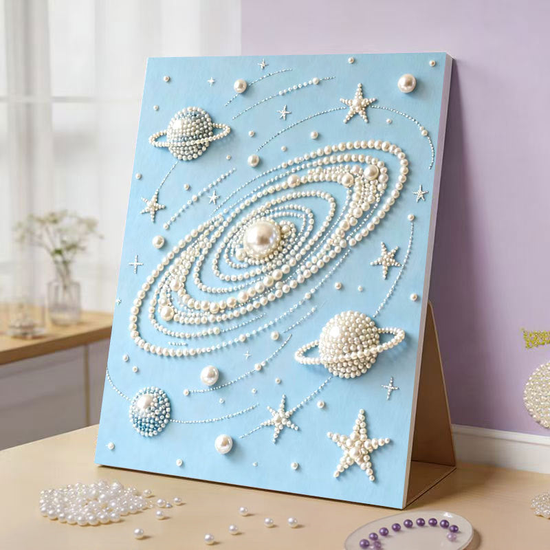 ✨🎨Scherm uit, creativiteit aan: maak je eigen glinsterende meesterwerk! 🎨 DIY Parelkunstpakket