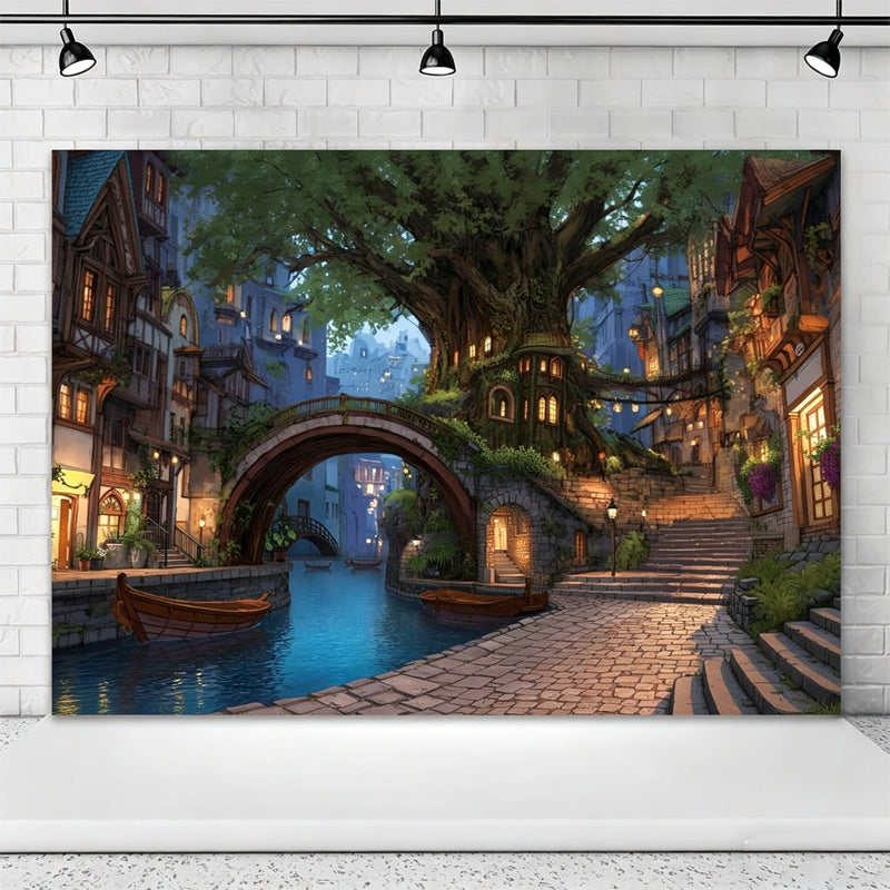 🌲🌸 Verander je achtertuin in een betoverend bos – één spandoek, eindeloze schoonheid! ✨