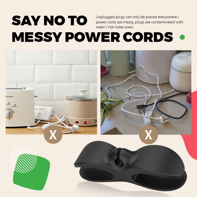 Zeg vaarwel tegen rommelige kabels! 🔌❌ Universele zelfklevende kabelorganizer voor de keuken en badkamer! ✨