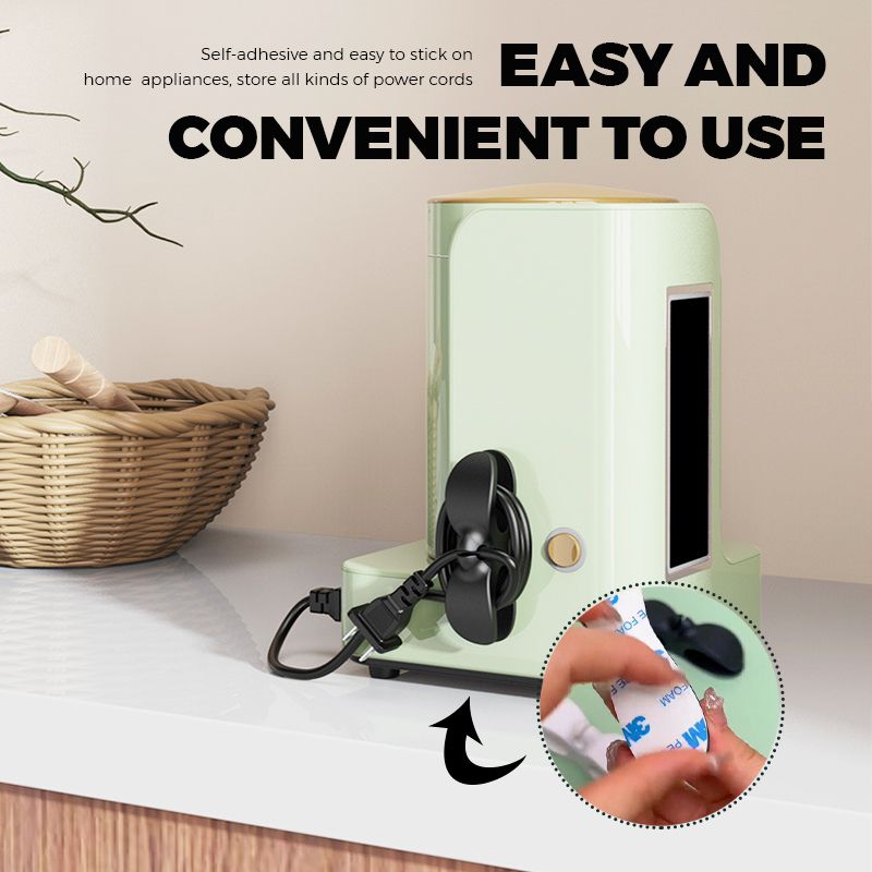 Zeg vaarwel tegen rommelige kabels! 🔌❌ Universele zelfklevende kabelorganizer voor de keuken en badkamer! ✨