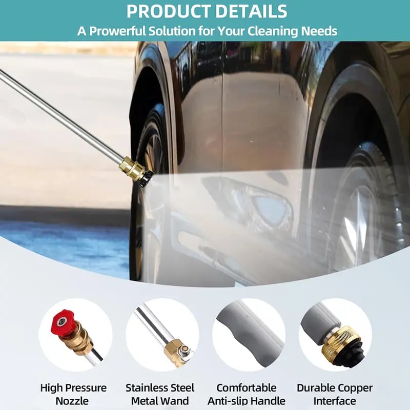 ✨High-pressure Cleaner With Jet Nozzle For Garden Hose ⚡💦