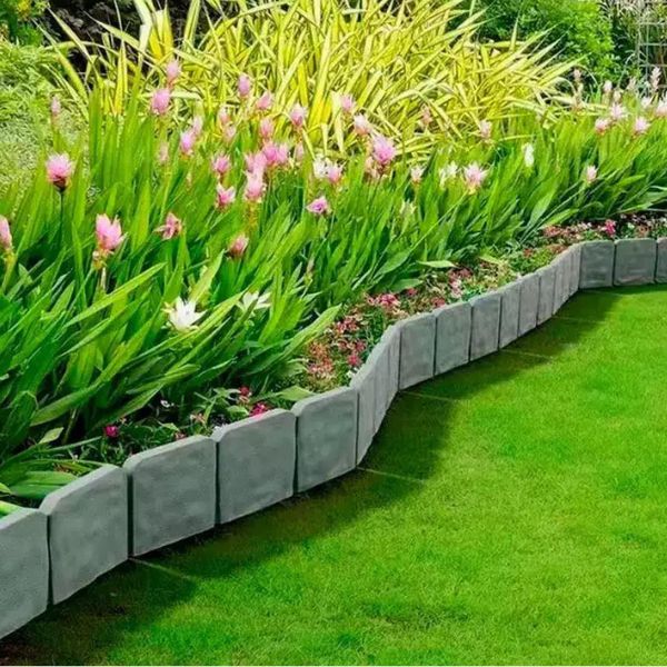 💚Imitatie stenen tuinafscheiding🧩🧱