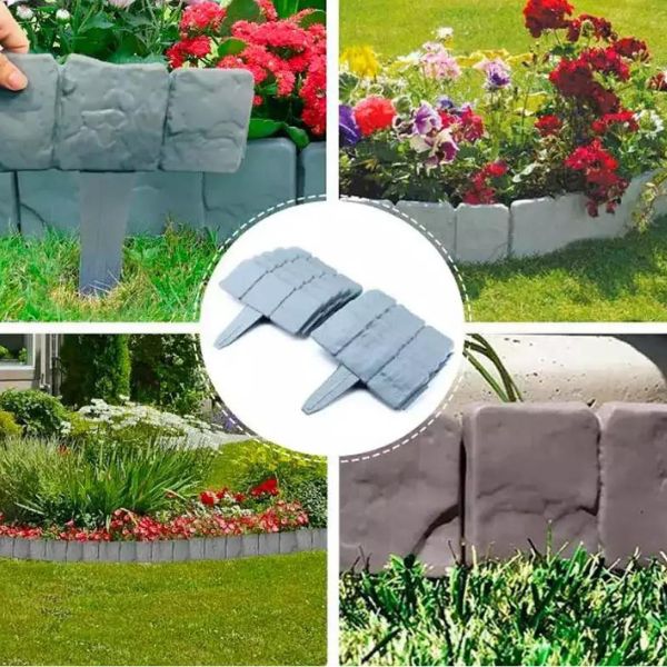 💚Imitatie stenen tuinafscheiding🧩🧱