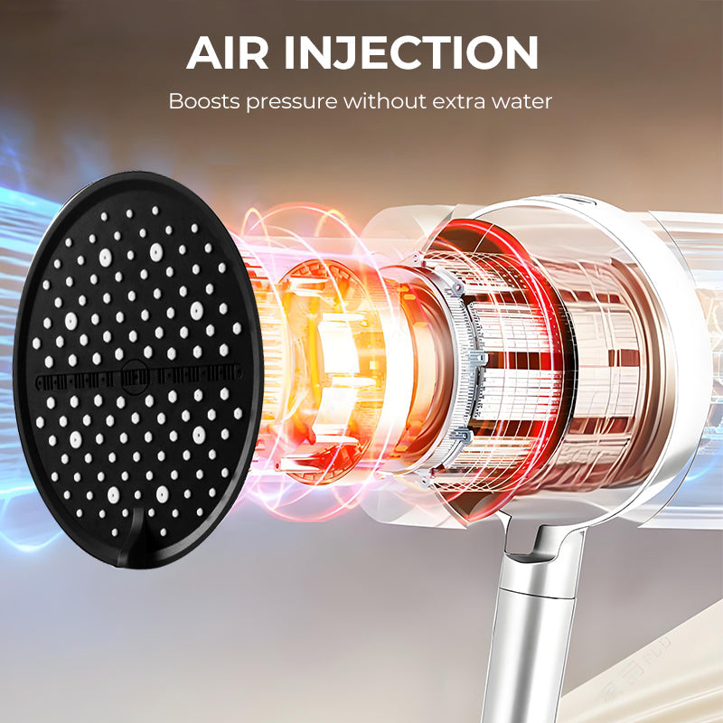 🌧️ Is de waterdruk te laag? Deze regendouchekop is de oplossing! Met acht instelbare straalstanden zorgt hij voor een ware stortbui! 💪🚿