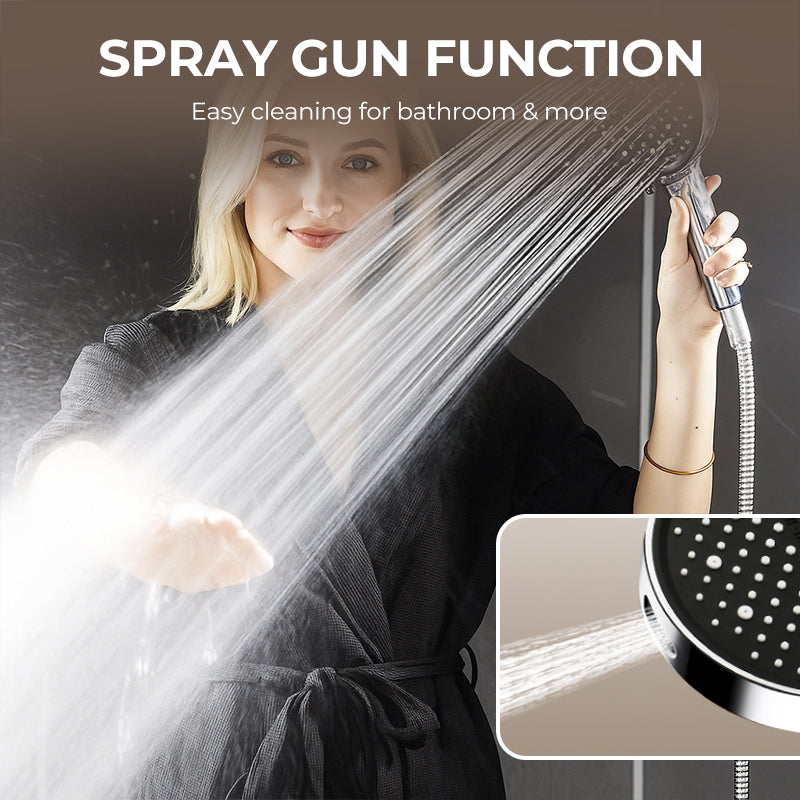 🌧️ Is de waterdruk te laag? Deze regendouchekop is de oplossing! Met acht instelbare straalstanden zorgt hij voor een ware stortbui! 💪🚿