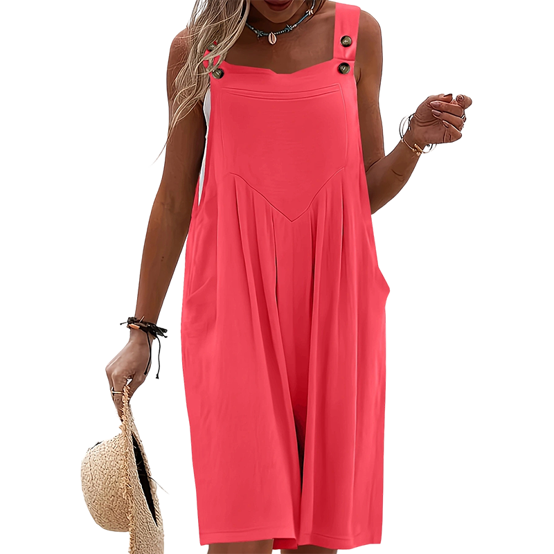 Mouwloze Jumpsuit met Brede Pijpen – Jouw zomerse bries in stijl! ☀️🌬️