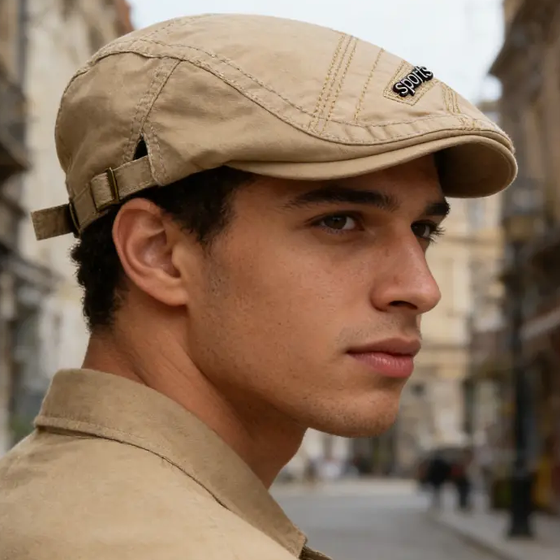 Een klassieke platte hoed, een ideale keuze voor dagelijks gebruik in alle seizoenen.✨🧢