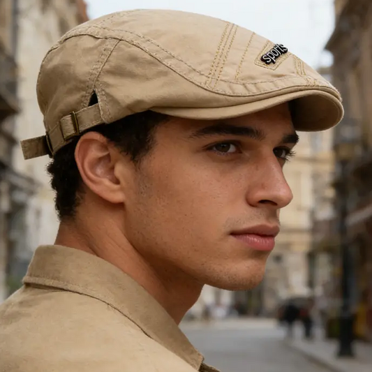 Een klassieke platte hoed, een ideale keuze voor dagelijks gebruik in alle seizoenen.✨🧢