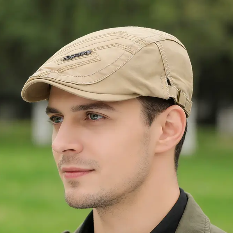 Een klassieke platte hoed, een ideale keuze voor dagelijks gebruik in alle seizoenen.✨🧢
