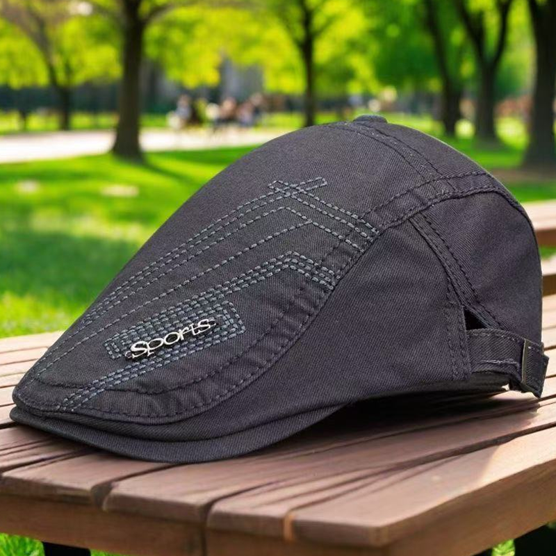Een klassieke platte hoed, een ideale keuze voor dagelijks gebruik in alle seizoenen.✨🧢