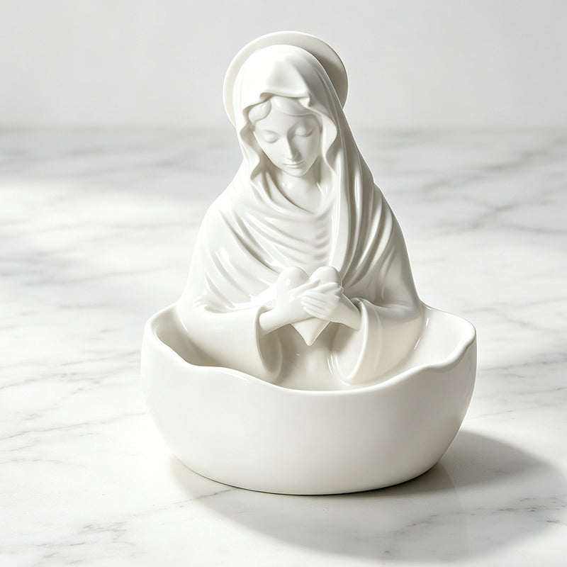 ✨🏛 Sieradenbakje van hoogwaardig hars voor op je bureau: een elegant wit opbergbakje voor je kaptafel! ✨🧕